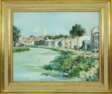 Renée Théobald, Riviere en Charente 12, Oil on Linen