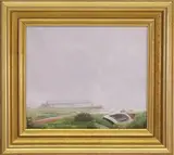 Michael J. Moore, Shipyard, circa 1997, Oil on Canvas