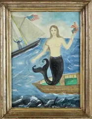 Kolene Spicher, Portrait of a Mermaid, Watercolor on Paper