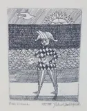 John Lochtefeld, Fish Dinner, Etching On Paper