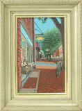 Harriet Mottes, Mitchell’s Book Corner, Oil on Board