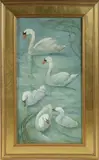 Swans by Elizabeth Saltonstall, Oil on Canvas, offered Apr 2023