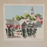 Old North Slip, by Doris and Richard Beer, Watercolor on Paper, offered Apr 2023