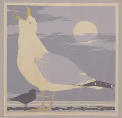 Town Crier – Nantucket by Donn Russell Limited Edition, Silkscreen, offered Apr 2023