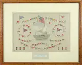 Frederick S. Cozzens, Signals of Yacht Clubs and International Code Flags, Lithograph