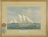 Frederick S. Cozzens, Yachting Series, Lithograph The Brave Old America”