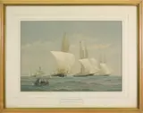 Frederick S. Cozzens, Great Ocean Race for $90,000, 1866, Lithograph