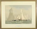 Frederick S. Cozzens, Rounding the Light Ship, Lithograph