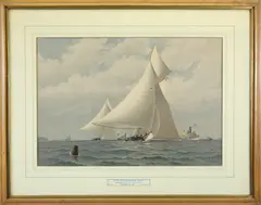 Frederick S. Cozzens, Fifth International Race, 1881, Lithograph