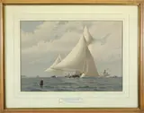 Frederick S. Cozzens, Fifth International Race, 1881, Lithograph