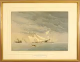 Frederick S. Cozzens, A Black Squall in New York Bay, Lithograph