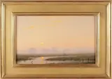 William R. Davis, Misty Sunset on the Marsh