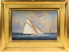 Catching a Good Breeze by William R. Davis, circa 1999, Oil on Panel, offered Aug 2023