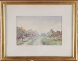 Lillian Gertrude Smith, View of Sconset, Watercolor on Paper