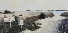 John Austin, Sesachacha Pond, Tempera on Artist Board