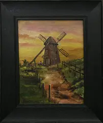 James Walter Folger, The Old Mill, Oil on Canvas