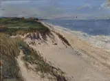 James Francis Barker, Madaket Dunes, Oil on Artist’s Board