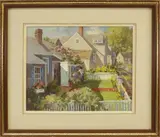 Helen Sharp Potter, Summer Street Nantucket, circa 1987, Oil on Canvas