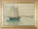 Emily Hoffmeier, The Alice Wentworth Sails, 1937, 1937, Oil on Canvas Board