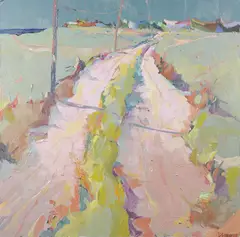 Poles by David Lazarus, Acrylic on Canvas, offered Aug 2023