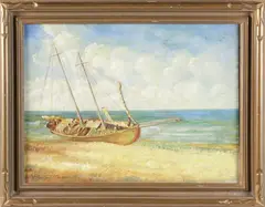 Charles Drew Cahoon, Cape Cod, Oil on Canvas Board