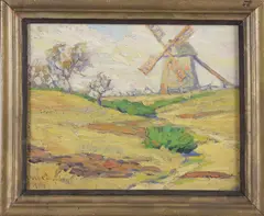 Anne Ramsdell Congdon, The Old Mill, Nantucket, Oil on Board