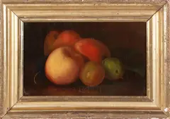 Alessandro Mario, Summer Fruits, Oil on Canvas Still Life