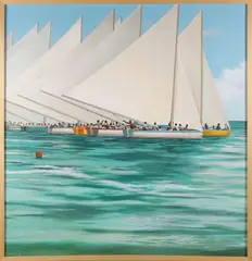 Joe Fay, Caribbean Regatta, Acrylic on Canvas