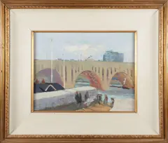 James Harrington, Washington, DC Bridge, Oil on Canvas