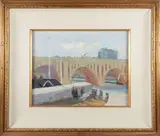 James Harrington, Washington, DC Bridge, Oil on Canvas