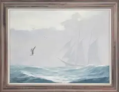 Gerald Taber, In The Fog, Oil on Canvas