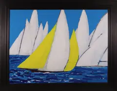 Regatta by Eli Wilner, Oil on Canvas, offered Aug 2023