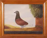 Portrait of the Champion Racing Pigeon Rufus by Edward Henry Windred, circa 1920, Oil on Canvas, offered Aug 2023