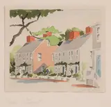 Fair Street by Doris and Richard Beer, Watercolor on Paper, offered Aug 2023