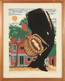 Donn Russell Limited Edition, Nantucket Street Scene, Silkscreen