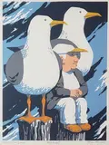 Donn Russell Limited Edition, Pier Group, Nantucket, Silkscreen