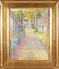Lane by David Lazarus, Oil on Canvas Titled, offered Aug 2023