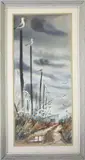 C. Robert Perrin, Seagulls and Queen Anne’s Lace, Watercolor on Paper