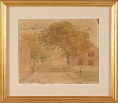 A Quiet Street, Nantucket, 1900 by Amelia Ladd, 1900, Watercolor, offered Aug 2023