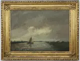 Sailing Out by Willem Johannes Weissenbruch, Oil on Canvas, offered Jul 2022