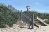 James H. Cromartie, Sand Shadows, Acrylic on Board