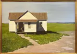James Cromartie, Summer Seaside Cottage, Oil on Linen