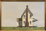James Cromartie, Victorian Home on the Plains, Oil on Linen