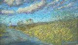 George C. Thomas, Sankaty Light, Pastel on Paper