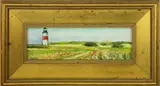 L. Ireland, Sankaty Lighthouse Nantucket, Oil on Canvas