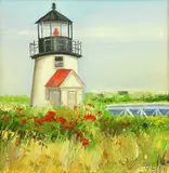 L. Ireland, Brant Point Nantucket, Oil on Canvas