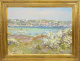 Jan Pawlowski, View of Nantucket Town From Monomoy
