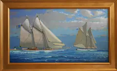 Untitled by William Lowe, Oil on Linen, offered Apr 2022