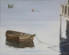 Study of a Dory by Roy Bailey, Oil On Board, offered Apr 2022
