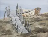 Roy Bailey, Madaket Dory, Oil on Board